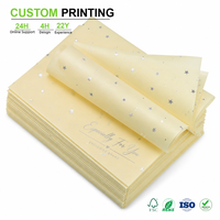 Papier de soie personnalisé avec ensemble de scripts et ensemble de lignes de texte pour les collections Soap Studio et Dessert Counter, service d'impression OEM