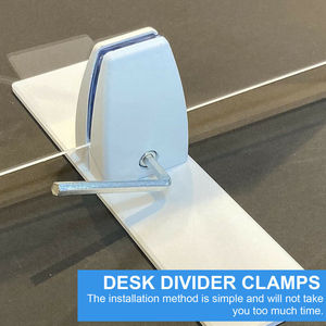 Support Office <strong>Table</strong> Partition <strong>Clamp</strong> Sturdy Practical Divider Privacy Screen Clip <strong>Clamp</strong> Desk Sockets Panel Worktop Metal <strong>Clamps</strong> - Product Image 5
