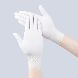 말레이시아 제조업체의 일회용 라텍스 장갑, 고품질 파우더 프리 검진용 라텍스 장갑, 한 상자에 100개입 - Product Image 5