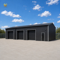 Atelier en structure métallique sur mesure, prêt pour l'énergie solaire, assemblage rapide, entrepôt métallique isolé et résistant aux intempéries, kits de stockage, garage