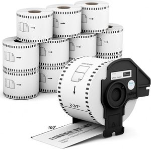 2.4 continuo compatibile con DK-2205 fratello \ "X 100 piedi di carta etichette di ricambio per tutte le stampanti di etichette QL per la stampa - Product Image 1