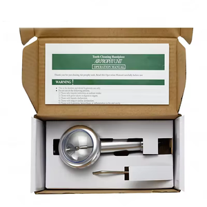 Unité de jet de prophylaxie <span class=keywords><strong>d</strong></span>'air <span class=keywords><strong>dentaire</strong></span> en acier inoxydable argenté 2/4 trous nettoyage des dents pistolet à poudre de sable Turbine nettoyage équipements de remplissage - Product Image 6