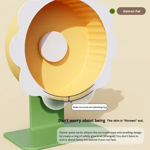 Pet Story Ultra-Silencieux Golden Hamster Roue de course en gros Tapis roulant d'exercice pour animaux de compagnie avec conception silencieuse pour jouet d'aménagement paysager - Product Image 4