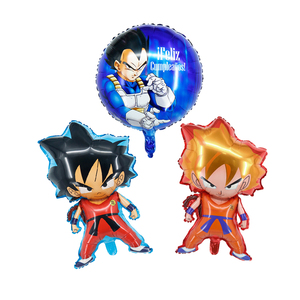 15 colores película de aluminio de alta calidad helio personaje de Anime DBZ <span class=keywords><strong>Goku</strong></span> Vegeta globo para Decoración - Product Image 1