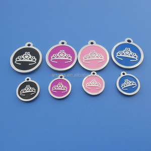 De alta calidad de oro de la flor en forma de logotipo en blanco latón Etiqueta de perro - Product Image 5