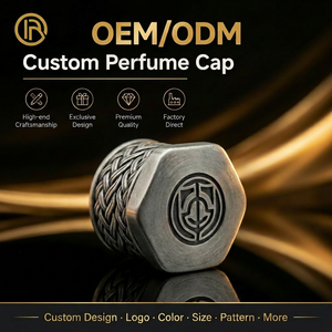 Capuchon de parfum en alliage de <span class=keywords><strong>zinc</strong></span> hautement poli OEM&ODM, couvercle métallique de luxe personnalisé - Product Image 2