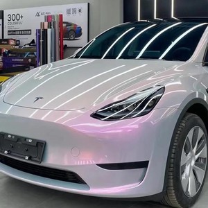 Proveedor de Vinilo PET para Envoltura de Automóviles, Color Gris Volcánico, Película de Alto Brillo que Cambia de Color, Rollo a Granel de 6.5/8.5mil 7.5mil, Rollo de Película para Envoltura de Automóviles - Product Image 1