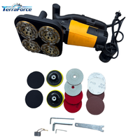 Machine de ponçage et de polissage de sols en béton humide/sec automatique à quatre têtes haute puissance portable TerraForce 2000W