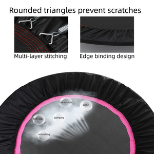 CZFIT Safe and Non slip Folding <b>Trampoline</b>, Home Gym Aerobic Training <b>Small</b> Elastic Bed, Safe and Stable, Customizable - Product Image 4