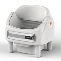 Open-<strong>Top</strong> Smart <strong>Cat</strong> Litter Box <strong>Automatic</strong> Self Cleaning Low Entry Anti-Pinch Odor Control <strong>Cat</strong> <strong>Toilet</strong> for Large Multi-<strong>Cat</strong> Families