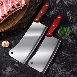 <span class=keywords><strong>Couteau</strong></span> <span class=keywords><strong>de</strong></span> boucher professionnel en acier inoxydable robuste, <span class=keywords><strong>couteau</strong></span> à hacher, <span class=keywords><strong>manche</strong></span> en <span class=keywords><strong>bois</strong></span> antidérapant, design ambidextre, finition polie <span class=keywords><strong>pour</strong></span> la viande et les os - Product Image 2