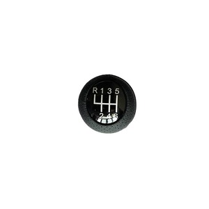 Chen Can Car Gear <b>Shift</b> <b>Knob</b> Black Leather Universal 5 Speed Manual Transmission <b>Knob</b> - Product Image 4