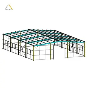 40x20m 조립식 강철 구조 조립식 격납고 차고 창고 보관 금속 건물 키트