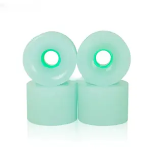 85% High Rebound Skateboard Wheels Glow In The Dark 72*65mm Longboard Wheel