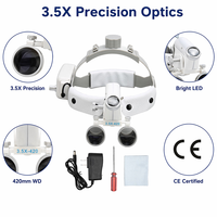 Lampe Loupe Dentaire VG-DL07 à LED, Lampe Frontale à Luminosité Réglable pour Laboratoire Dentaire et Chirurgie