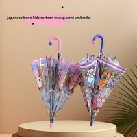 Couverture de pluie transparente épaissie pour parapluie à long manche pour enfants avec dessin animé mignon Spider-Man pour les étudiants garçons et filles