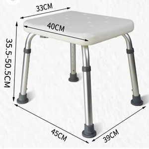 Silla de <span class=keywords><strong>ducha</strong></span> de altura ajustable <span class=keywords><strong>para</strong></span> adultos al por <span class=keywords><strong>mayor</strong></span>, <span class=keywords><strong>Asiento</strong></span> de baño <span class=keywords><strong>para</strong></span> pacientes de baño - Product Image 3