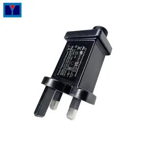 Steker UK IP44 tahan air AC DC 3V 3.5V 4.5V 5V 9V 12V 24V adaptor daya untuk Irlandia