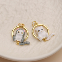 Pendentif breloque chat mignon personnalisé pour femme et fille, idéal pour la fabrication de colliers – Vente en gros tendance
