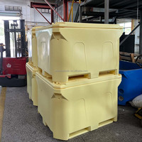 Glacière robuste rotomoulée en PE de qualité alimentaire pour le transport de fruits de mer sur bateau de pêche