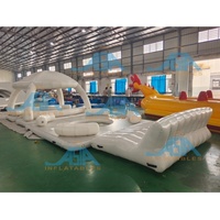 Terrains de loisirs flottant ponton d'air jet ski dock bateau de l'eau de flotteurs de plate-forme pour les yachts, dock gonflable antidérapant