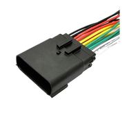 Connecteur étanche pour faisceau de câbles automobile en cuivre, 20 broches, 33472-2001/33482-2001, prise de phare gauche/droite, 12V 2A