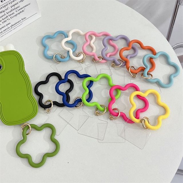 Cute Star and Cat Shape Wrist Strap Hand Charm Chain for Phone Chain Charm Bracelet for Phone Silicone Bracelet Phone Key