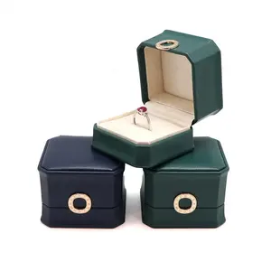 Factory In Stock Fashion Leather Jewelry Box Ring Pendant Custom Jewelry Packaging