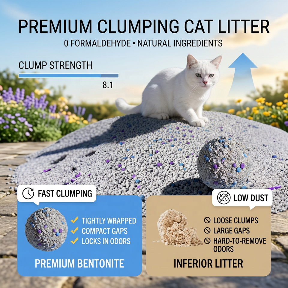 Bentonite Clumping Cat Litter Original Flavor Scented Low Dust Fast bentonite-clumping-cat-litter-original-flavor-scented-low-dust-fast