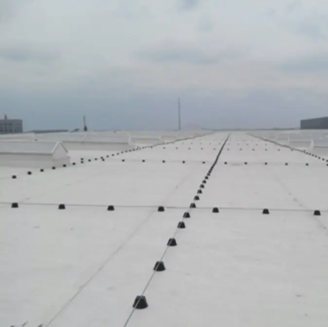TPO Anti-UV Roll impermeable revestimiento de techo Membrana impermeable compuesta de polietileno