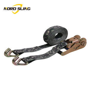 Sangle d'arrimage à cliquet en polyester de 3,8 cm (1,5 pouce), sangle d'arrimage rembourrée pour camion lourd, moto, certifiée CE, résistance à la rupture de 3000 kg - Product Image 3