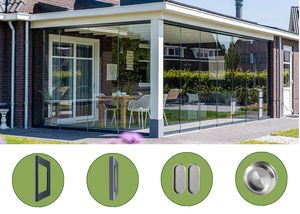 Manija de <span class=keywords><strong>aluminio</strong></span> Manija de <span class=keywords><strong>puerta</strong></span> corredera de vidrio para veranda/manija de <span class=keywords><strong>puerta</strong></span> autoadhesiva blanco mate para pared corredera de vidrio, 150x36mm - Product Image 5