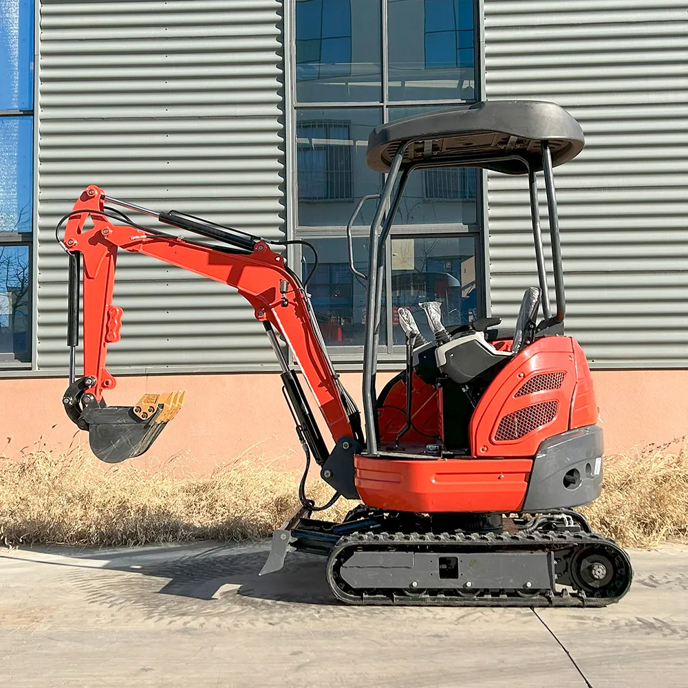 Miễn phí vận chuyển xương sống máy móc máy xúc 1.5 tấn 1.2ton 1200kg Bagger Digger 2000kg Mini Máy xúc nhỏ