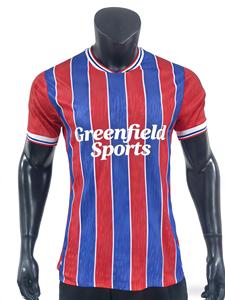 ชุดฟุต<span class=keywords><strong>บอล</strong></span>วินเทจ<span class=keywords><strong>คริสตัล</strong></span><span class=keywords><strong>พา</strong></span><span class=keywords><strong>เล</strong></span><span class=keywords><strong>ซ</strong></span> ชุดวอร์มฟุตบอลย้อนยุค ผลิตจากโพลีเอสเตอร์ 100% แห้งเร็ว พิมพ์ลายด้วยความร้อน - Product Image 1