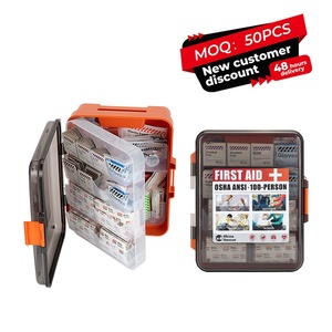 Rinoceronte Kit di sopravvivenza scatola medica all'aperto ABS PP montaggio a parete Kit di pronto soccorso per ufficio sul posto di lavoro industriale - Product Image 5