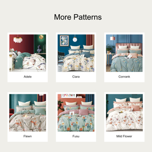 Bộ ga trải giường in hình hai mặt, gồm vỏ chăn, ga trải giường và vỏ gối, chất liệu 100% <span class=keywords><strong>cotton</strong></span> - Product Image 6