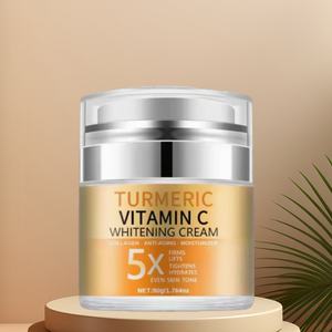 Beste kosmetische Kräuter-Gesichts creme Lotion Nacht aufhellende dunkle Flecken entferner Kurkuma Akne White ning Cream Vitamin C für Frauen - Product Image 4