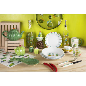 Frasco de Vidrio Multicolor Excelsa Cactus de 11x11x18 cm para Almacenamiento - Product Image 4