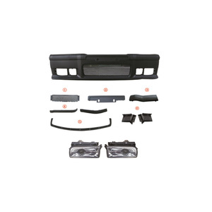 ชุดแต่ง BMW E36 ปี 1990-1998 รุ่น M3 ประกอบด้วยกันชนหน้า-หลัง สเกิร์ตข้าง ครบชุด สีรองพื้น วัสดุ PP - Product Image 3