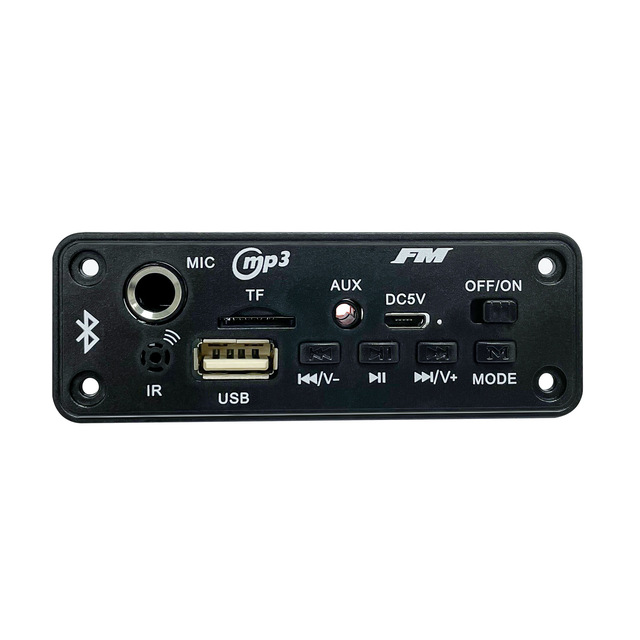 Rechargeable Audio Module for Amplifier Board with MP3 Decoder MIC Input 3-5W Power Output Motor Control 64GB RAM HSC3033 PCBA