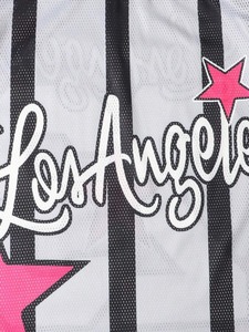 Conjunto deportivo con estampado de letras y números, camiseta de manga corta y pantalones cortos, conjunto deportivo de dos piezas personalizable, ropa informal de verano - Product Image 6