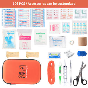 Kit pertolongan pertama hewan peliharaan, perlengkapan medis darurat lengkap dengan termometer - Product Image 2