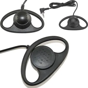 High Quality Low Price Headphone Headset For Tour Guide Headset D Shape Wire 3.5mm Port Digital Handfree Oem Earhook Earphones