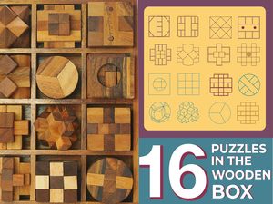 Jeu d'échecs en bois pour adultes - Casse-têtes cubiques, jeux de réflexion stimulants, jouets de puzzle - Product Image 2