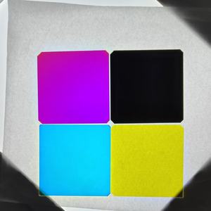 Verre gobo à revêtement noir de 0,2 mm 0,3 mm 0,4 mm 0,5 mm 0,7 mm 1,0 mm 2 mm d'épaisseur, résistant à la chaleur, filtre de couleur en verre dichroïque - Product Image 2