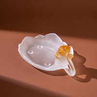 Sous-verre en cristal motif chat mignon, assiette à dessert et à collation, décoration d'intérieur tendance en cristal, cadeau
