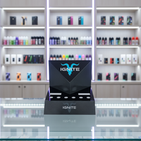Support d'affichage en acrylique transparent personnalisé pour tabac sans fumée, présentoir pour magasin de tabac, magasin de détail