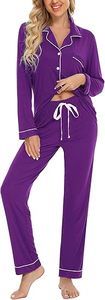 <span class=keywords><strong>Pigiama</strong></span> <span class=keywords><strong>Lungo</strong></span> da <span class=keywords><strong>Donna</strong></span> 2026, Comodo Abbigliamento per Casa, Set Due Pezzi, <span class=keywords><strong>Pigiama</strong></span> Traspirante ed Ecologico per Donne - Product Image 6