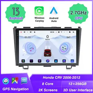 UIS 7870 3D conducción dinámica en tiempo real Android 2K pantalla para Honda CRV 06-12 radio de coche navegación GPS Carplay