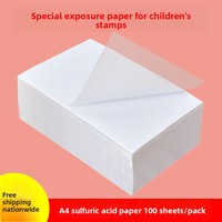 Película de Calco Transparente A4 de Alta Calidad, Resistente al Ácido Sulfúrico, Color Rosa, 80g, Material para la Elaboración de Sellos